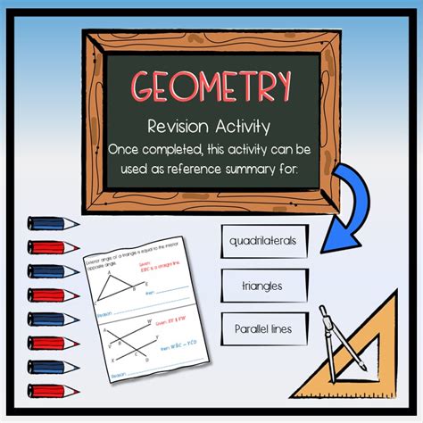 Quadrilaterals Triangles Parallel Lines Summary Freebie • Teacha