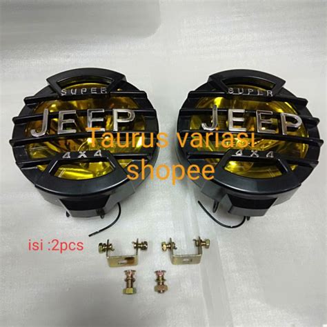 Jual Foglamp Bulat Lampu Tembak Off Road Jeep X Ukuran Inci Lampu