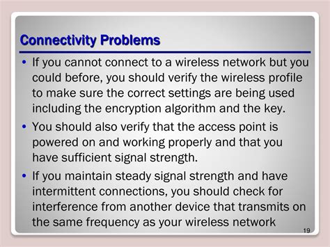 troubleshooting mobile connectivity problems powerpoint