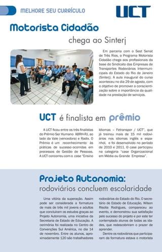 UCT na revista Indo e Vindo Edição 03 PDF