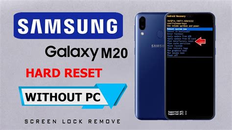 How To Samsung M20 Hard Reset Pattern Unlock Just Frp Bypass