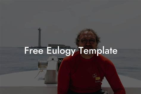 Free Eulogy Template Eulogy Assistant