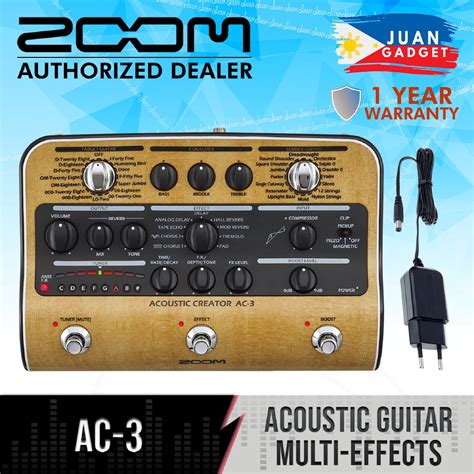Zoom AC-3 Acoustic Creator - Enhanced Direct Box | Shopee Philippines