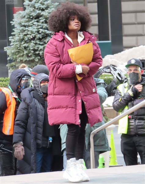 SHONIQUA SHANDAI Films at NFL Headquarters in New York 02/10/2021 ...