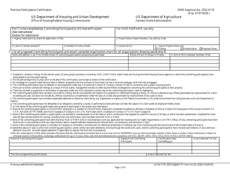 Form Hud 2530 Fill Out Sign Online And Download Fillable Pdf Templateroller