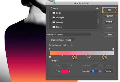 How to use the Gradient tool in Adobe Photoshop to create a graphic ...