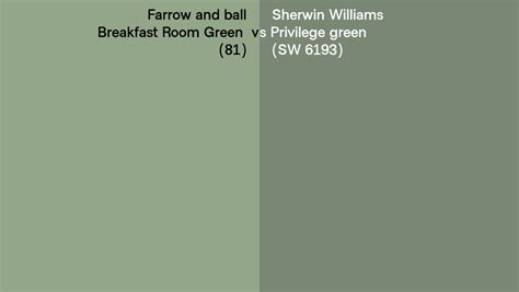 Farrow And Ball Breakfast Room Green Vs Sherwin Williams Privilege