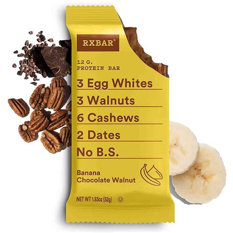 Rxbar Protein Bar Variety Pack 6 Flavors 1 Box 12 Bars High