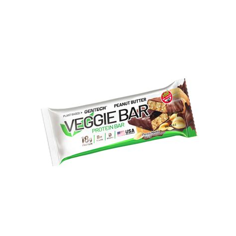 Barra Proteica Veggie Gentech 60gs Por Unidad Ag Suplementos