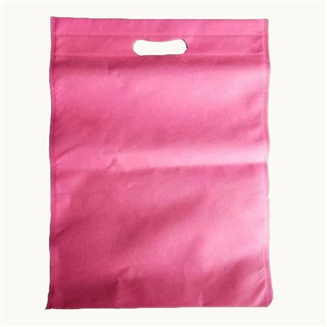 Pink Plain D Cut Non Woven Bag For Shopping At Rs 5 Piece In Akola