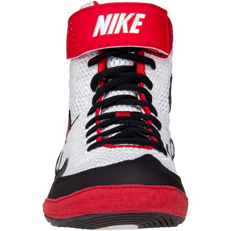 Nike Inflict 3 Wrestling Shoes Black White Red Blue Chip Wrestling