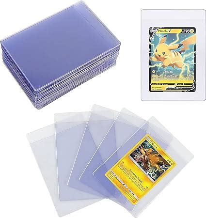 Homgaty 60 Stück Toploader Karten Hüllen Halbstarre Card Sleeves