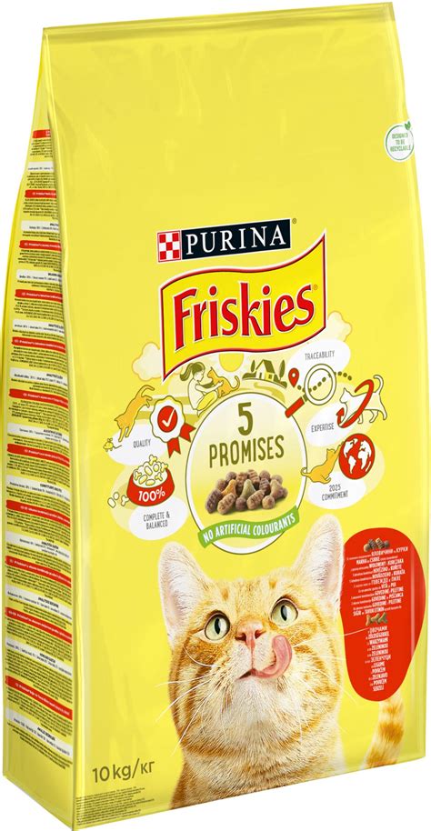 ᐉ Сухой корм для кошек Friskies со вкусом курицы и овощей 10 кг ...