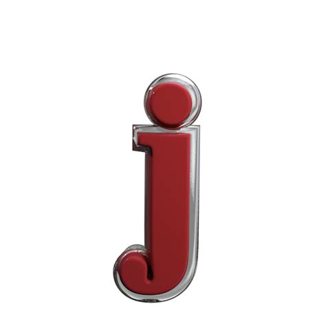 Letter J 3d Rendering Red Color 11577354 Png