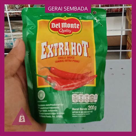 Jual Del Monte Chilli Sauce Extra Hot Ml Shopee Indonesia