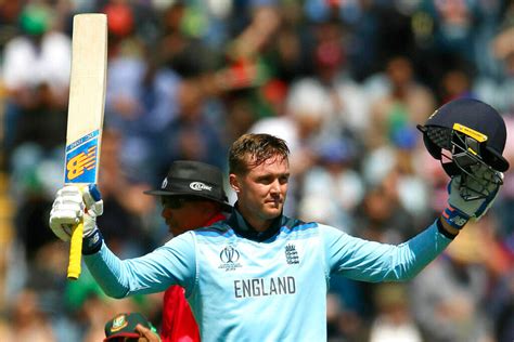 2019 World Cup Eng Vs Ban Jason Roy Smashes 153 Takes Out Umpire As