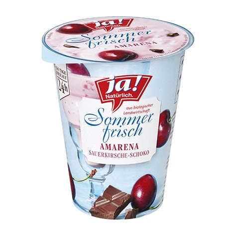 Bio Fruchtjoghurt Sommerfrisch Amarena Ja Natürlich