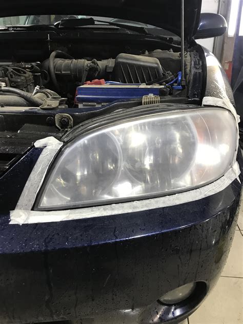 Полировка фар + реснички — KIA Spectra, 1,6 л, 2008 года | аксессуары ...