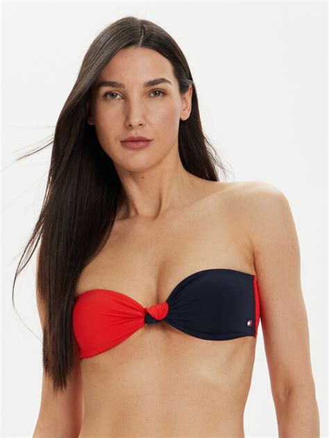 Tommy Hilfiger Góra od bikini UW0UW05100 Czerwony Modivo pl