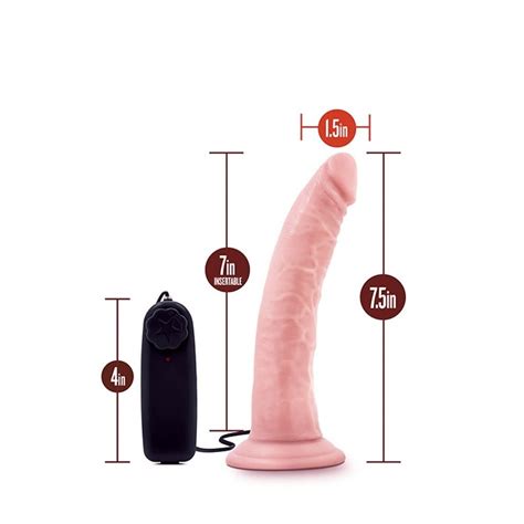 Dildo Vibrant Dr Skin Dr Dave Blush Cm Diametru Cm Cu Ventuza Rezistent La Apa