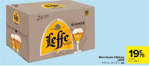 Promo Bi Re Blonde D Abbaye Leffe Chez Carrefour Market Icatalogue Fr