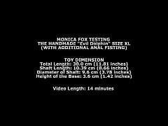 Monika Fox Testing The Handmade Dolphin Size Xl With Additional Anal Fisting Twt Xxx