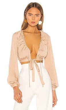 NBD Davis Long Sleeve Top In Nude REVOLVE