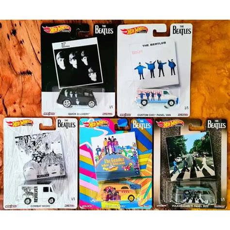 Hot Wheels Pop Culture Beatles Set Completo Miniaturas Universo Hot Wheels