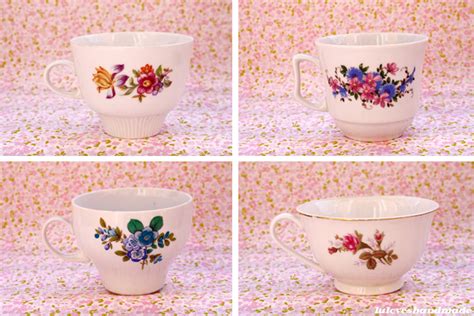 I'm obsessed with floral vintage dishes. - Luloveshandmade