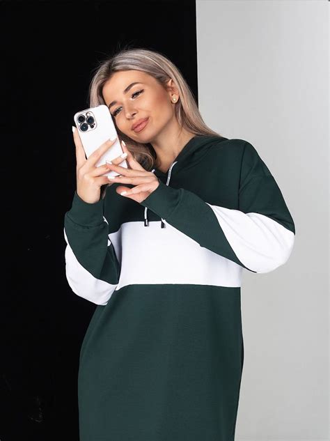 Толстовка-платье Джайв (зеленый)