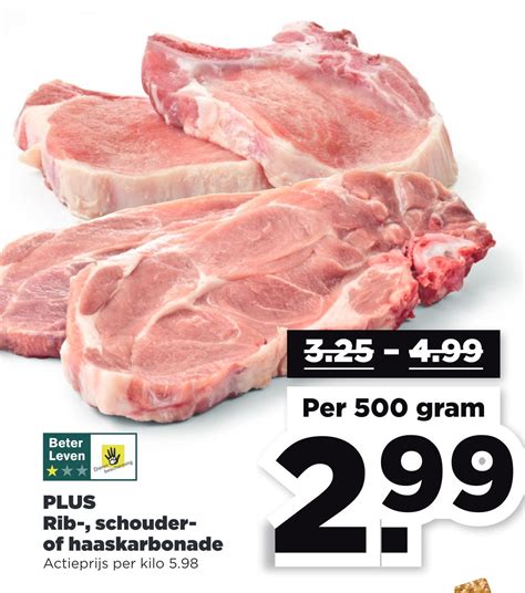 Rib Schouder Of Haaskarbonade Aanbieding Bij PLUS