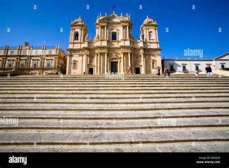 Noto Cathedral Sicily Italy Stock Photo - Alamy