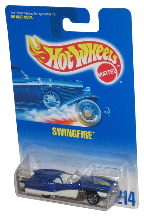 Hot Wheels Swingfire Mattel Blue White Toy Car Walmart