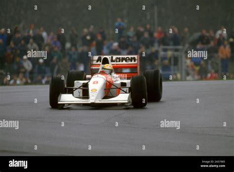 Mclaren Mp4 8 Ayrton Senna 1993 European Grand Prix At Donington Stock