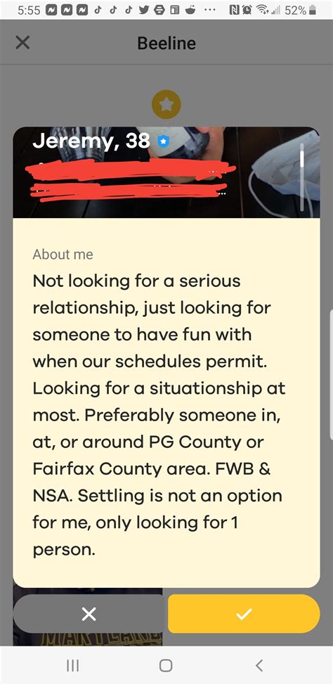 Just Say You Want A Fuck Buddy Jeremy R Bumble