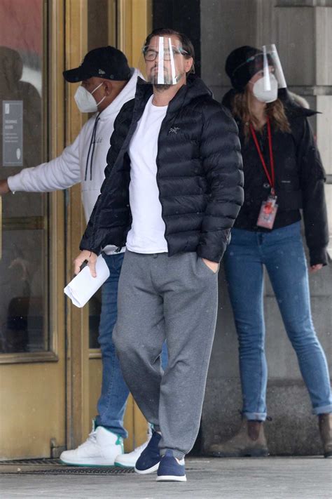 Leonardo DiCaprio in a Black Puffer Jacket Was Seen Out in Boston 01/22