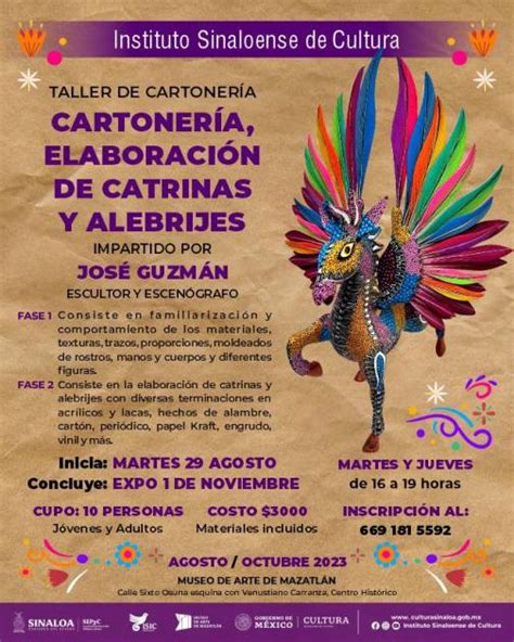 Invitan Al Taller De Cartoner A Para Crear Catrinas Y Alebrijes