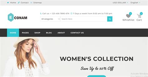 Econam Responsive Ecommerce Html5 Template