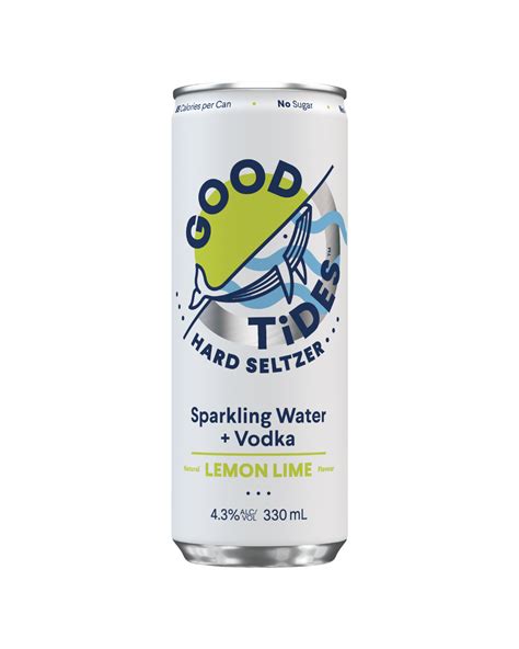 Good Tides Hard Seltzer Lemon Lime Cans 330ml Boozy