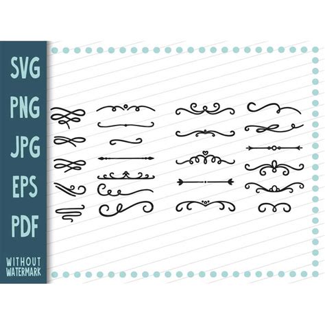 Embellishments Svg Flourish Svg Swirl Svg Stroke Svg Inspire Uplift