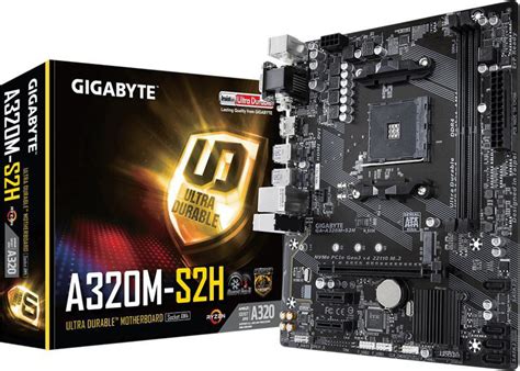 Материнская плата AM4 Gigabyte A320M-S2H купить в Могилёве по низким ценам