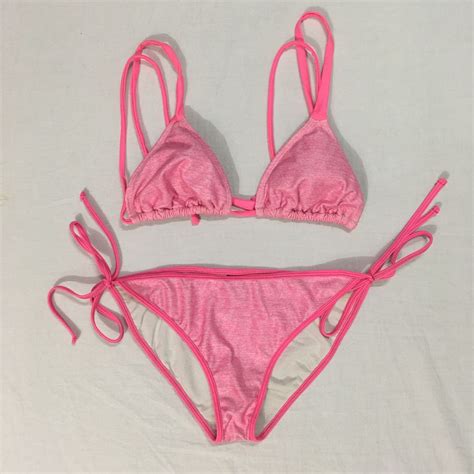 Wetshop Triangle Side Tie Bikini Women S Fashion Swimwear Bikinis Swimsuits On Carousell