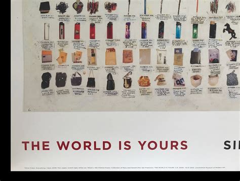 Simon Evans Everything I Have Original Exhibition Museum Etsy