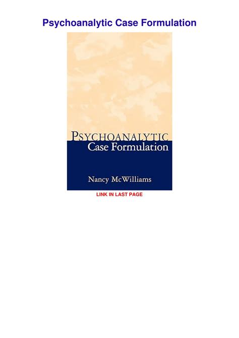PPT - download⚡️[EBOOK] ️ Psychoanalytic Case Formulation PowerPoint ...