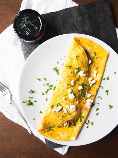 How To Make The Perfect Omelette Recipe For Simple Mushroom And Goat Cheese Omelette