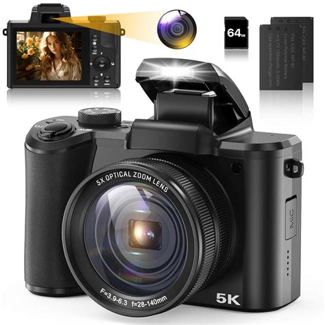 Buy 5K Digital Camera for Photography Autofocus 64MP Vlogging Camera ...