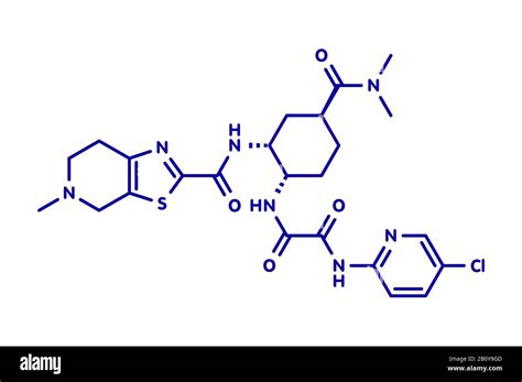 Edoxaban Anticoagulant Drug Molecule Illustration Stock Photo Alamy