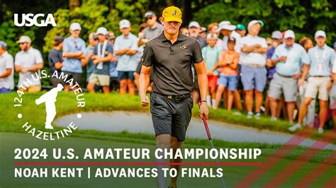 U S Amateur Noah Kent Advances To The Championship Match