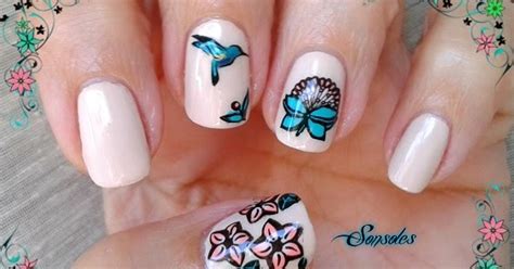 El Maletin De La Se Orita Sonso Manicura Nude Pegatinas Caseras Colibr Harunouta