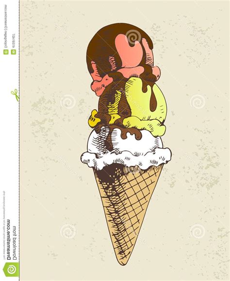 Ice Cream Scoop Drawing at PaintingValley.com | Explore collection of ...